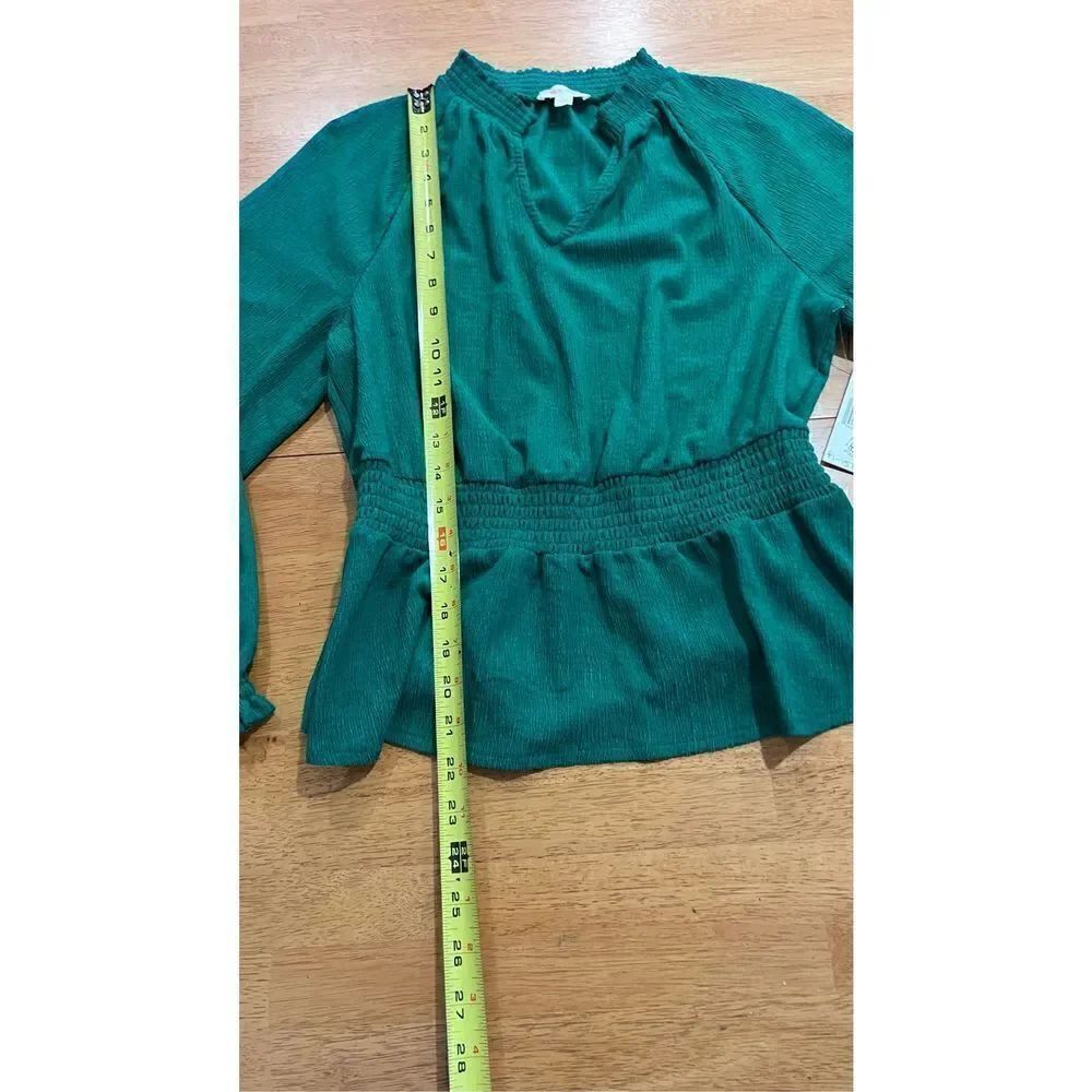 RILEY & RAE GREEN GAUZE BLOUSE WOMEN'S SIZE S NEW P1-151 - Picture 6 of 11